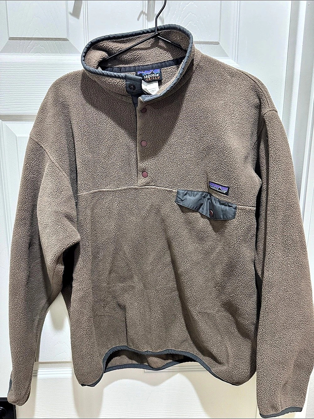 Patagonia Synchilla Snap-T Pullover Men's Fleece Pullover Brown Size Medium